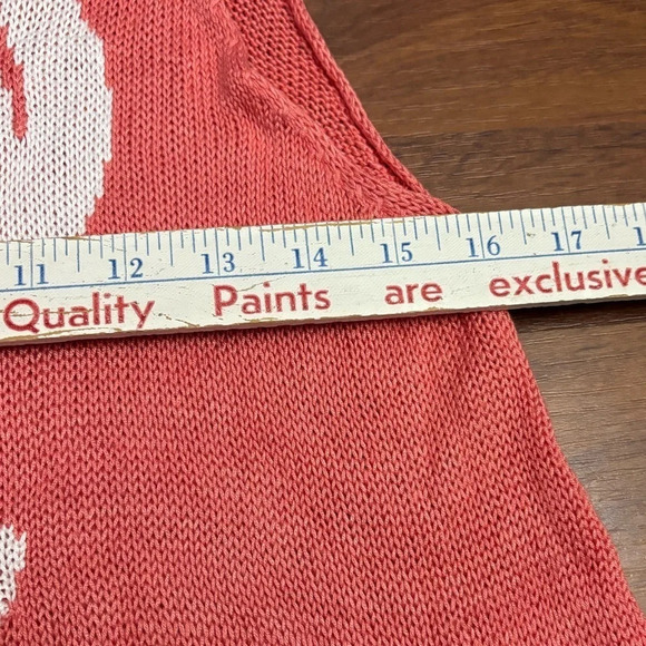 Show Me Your MuMu Owen Tank Papaya Flamingo Knit Oversized Boho Size XS - Picture 9 of 12